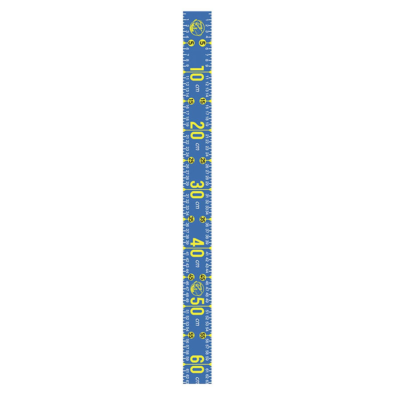 Fish Measuring Tool 51.18'' Foldable Fishing Ruler For Boat Sailboats Kayaks Lakes Blue