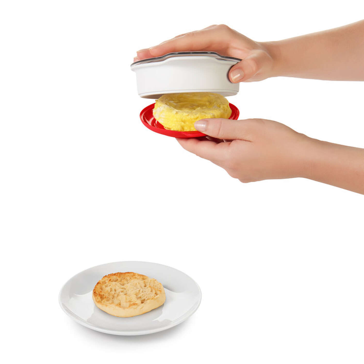 OXO Good Grips Red/White Silicone Microwave Egg Cooker