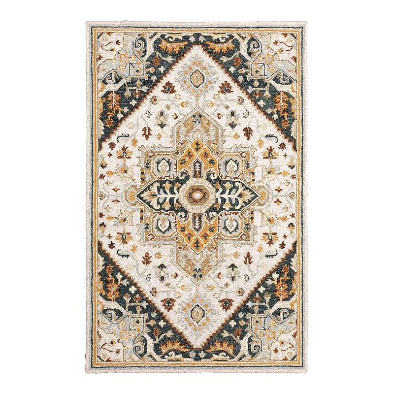 StyleHaven Andover Bohemian Medallion Handmade Wool Area Rug