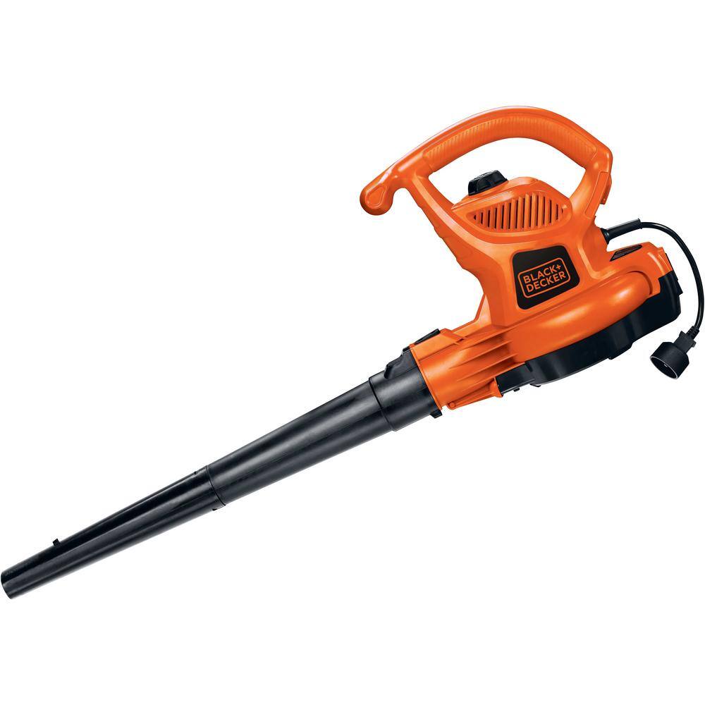 BLACK+DECKER 12 AMP 230 MPH 385 CFM Corded Electric 3-In-1 Handheld Leaf Blower Vacuum  Mulcher with Tool Free Switchover BV3600