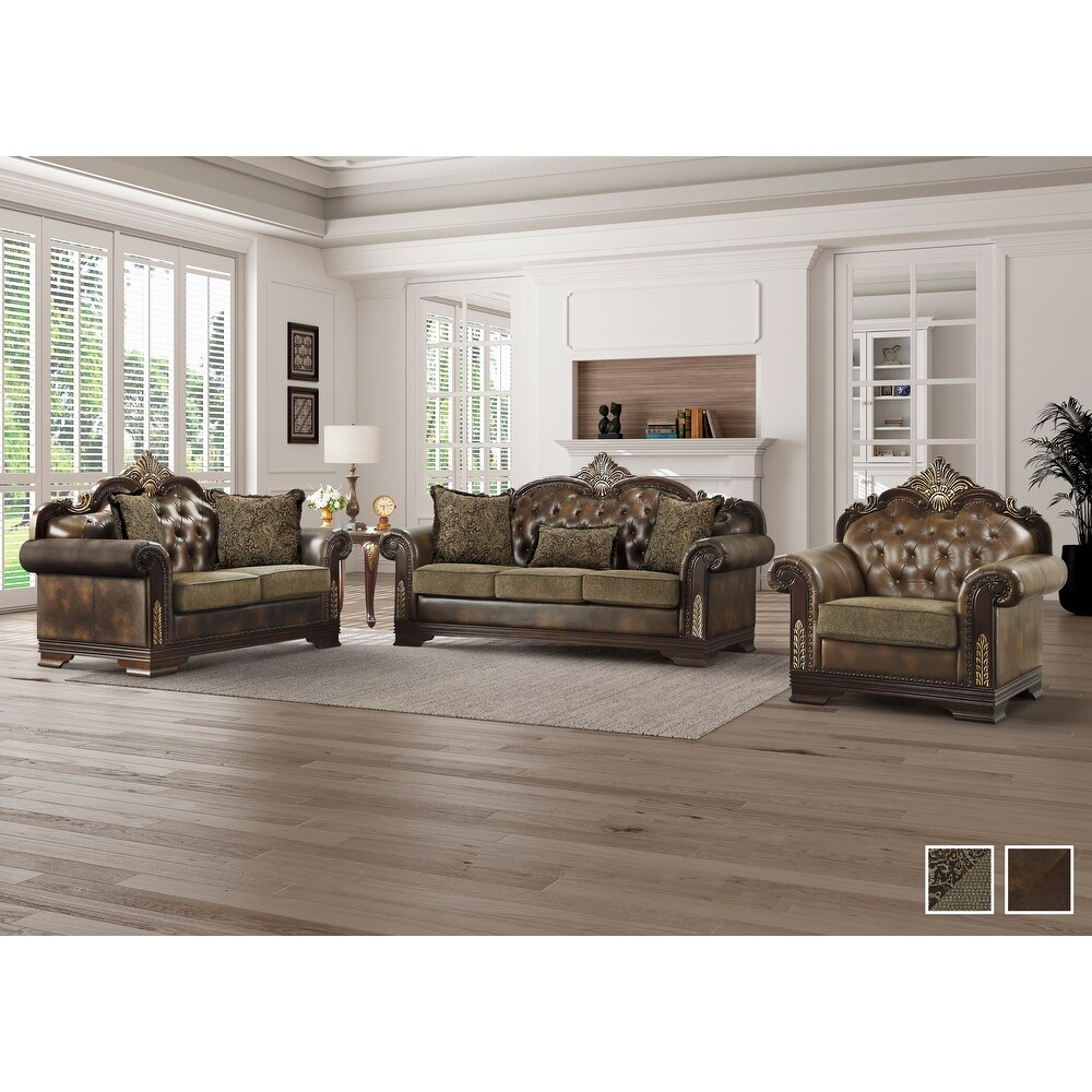 Irina 3 Piece Living Room Set