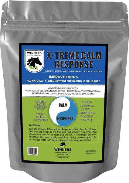 Winners Equine Products X-Treme Calm Response Horse Treatment， 1.5-lb bag