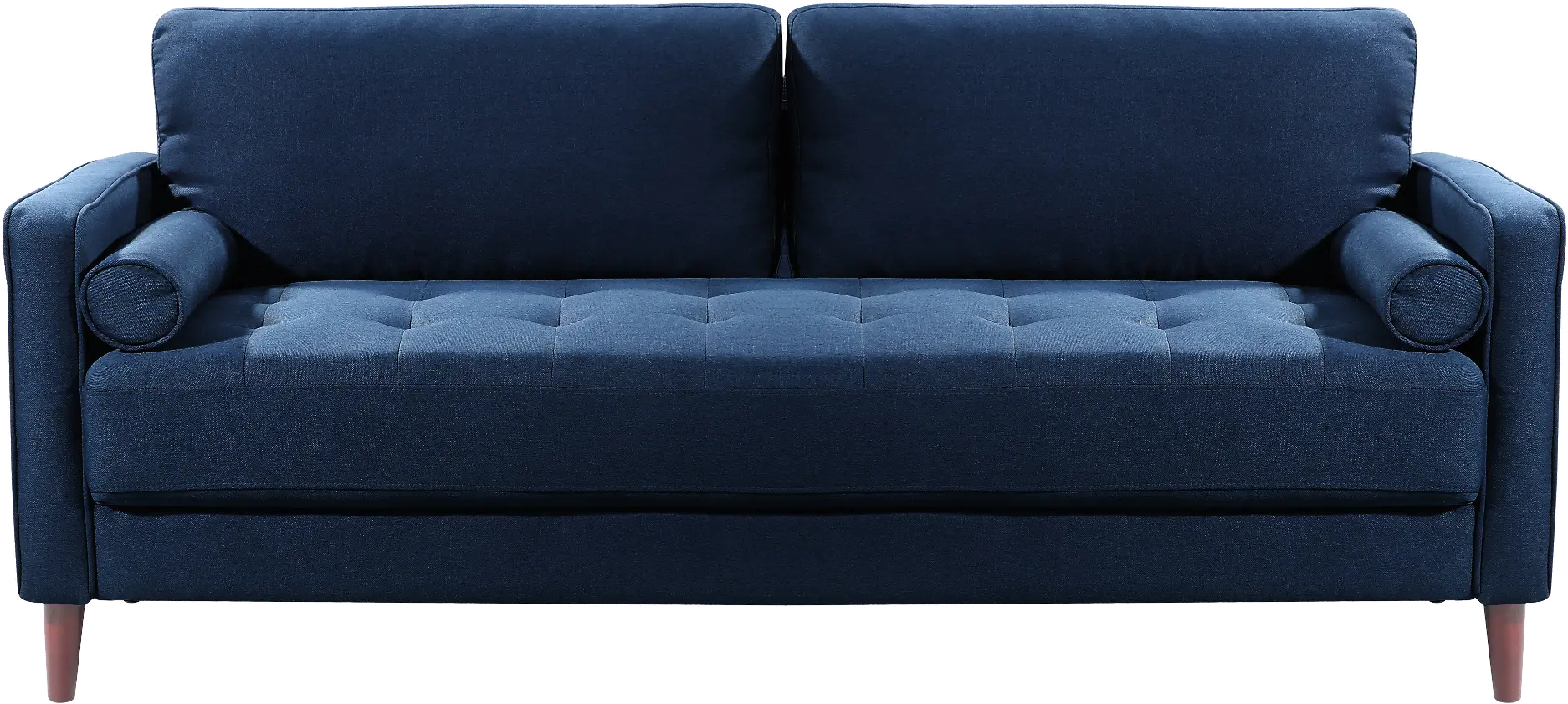 Lawrence Mid-Century Modern Navy Blue Sofa