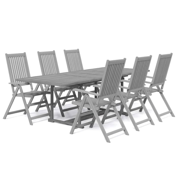 vidaXL 7/9 Piece Patio Dining Set Solid Wood Acacia