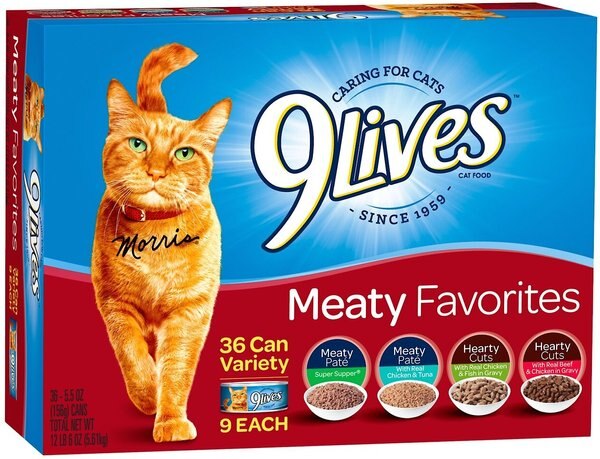 9 Lives Meaty Favorites Variety Pack Canned Cat Food