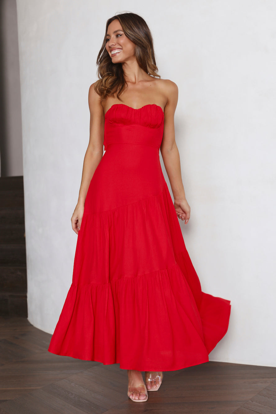 Daydream Look Maxi Dress Red