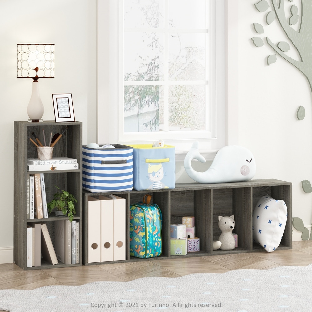 Porch   Den Hollygrove Reversible Color 5 tier Open Shelf Bookcase
