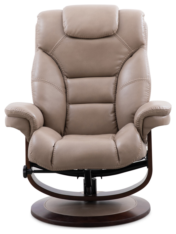 Parker Living Monarch Manual Reclining Swivel Chair and Ottoman   Transitional   Armchairs And Accent Chairs   by Parker House  Houzz