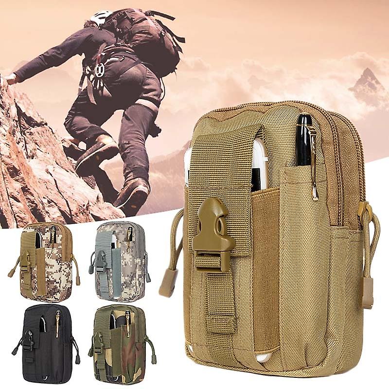 Tactical Military Waist Bag Edc Bag Men Running Phone Holder Case Camo Hunting Survival Tool