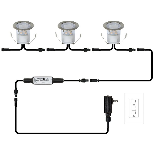 Armacost Lighting Portico White Led Outdoor Recessed Light Landscape Ground Lights