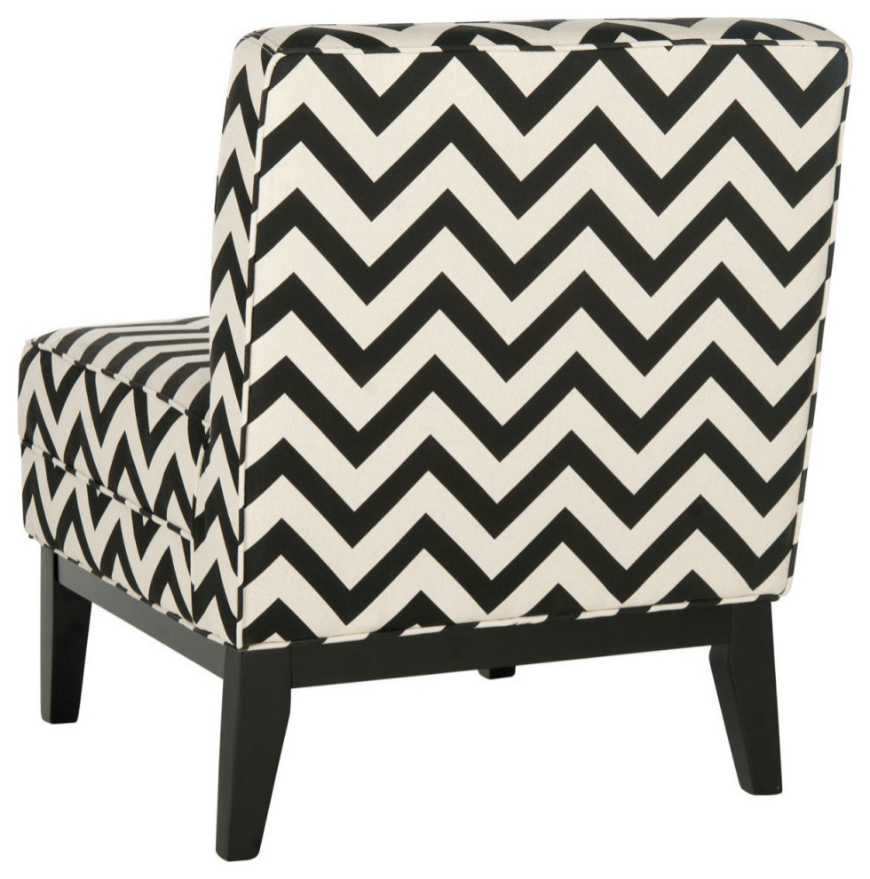 Mandy Chair  Black/White   Contemporary   Armchairs And Accent Chairs   by Rustic Home Furniture Deco  Houzz