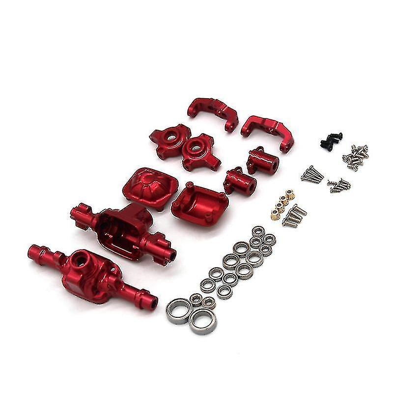 Metal Front And Rear Axle Housing Set For 1/18 Fms Cruiser Patriot Katana Rc Car Upgrades Parts，1