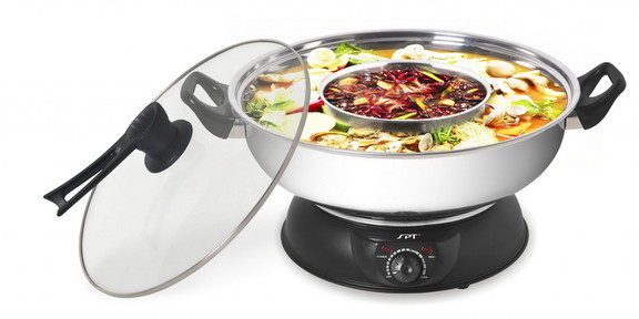 SPT SS 303 Electric Shabu Shabu Pot (2 compartment...