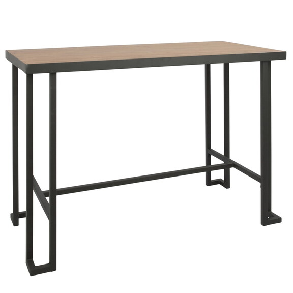 Roman Industrial Counter Table in Grey and Natural...