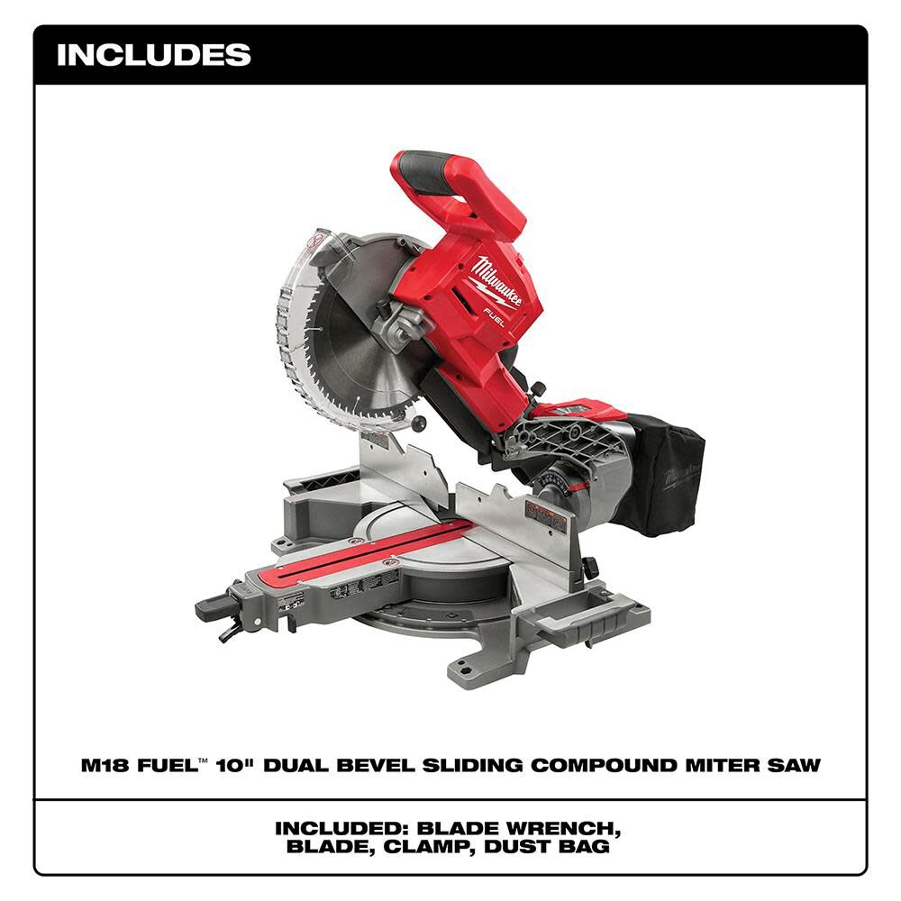 Milwaukee M18 FUEL HIGH DEMAND 10" Miter Saw Bare Tool 2734-20 from Milwaukee