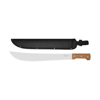 Tramontina 18 in. Machete with Carbon Steel Blade and Wood Handle with Nylon Sheath 26621218