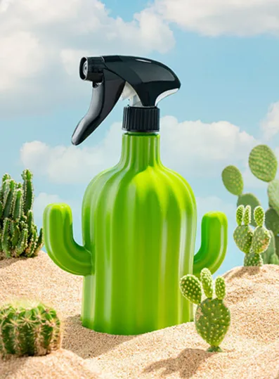 32OZ 1000ML Cactus Shape Spray Bottle  garden trigger Spray Cactus shaped plastic spray bottle