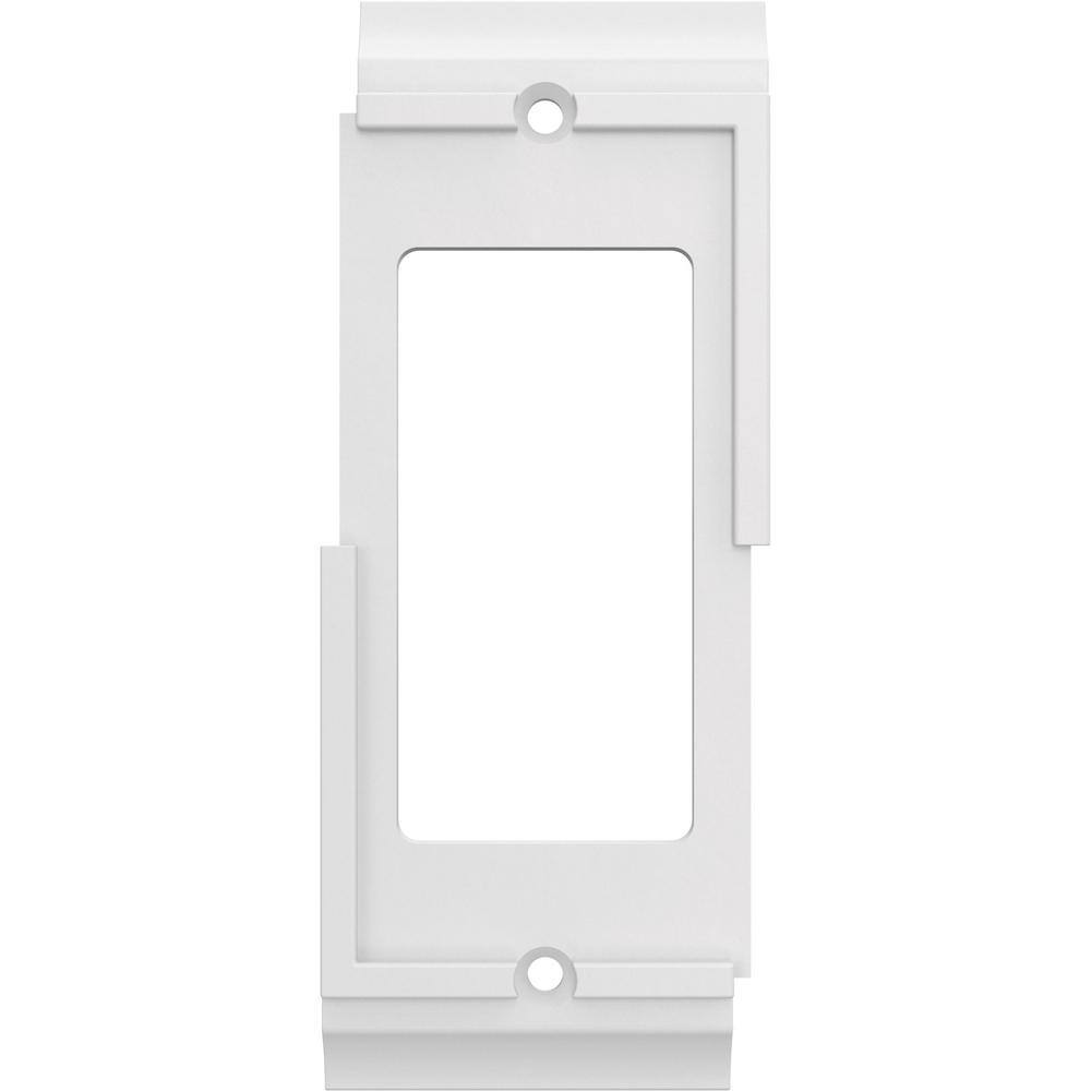 Hampton Bay Derby Pure White 1-Gang Custom Single DecoratorRocker Wall Plate (3-Pack) W45983C-PW-K3