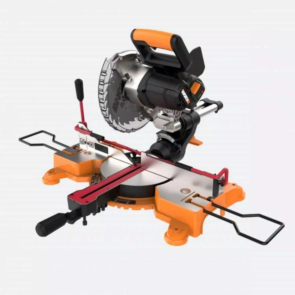 Worx Power Share 20-Volt 7-1/4 in. Sliding Miter Saw with Clamping Feature (Tool-Only) and#8211; XDC Depot