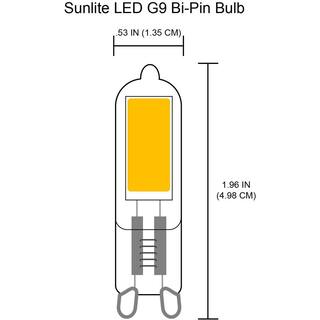 Sunlite 25-Watt Equivalent G9 Bi-pin Base Non-Dimmable Mini LED Light Bulb in Daylight 5000K (6-Pack) HD03259-6