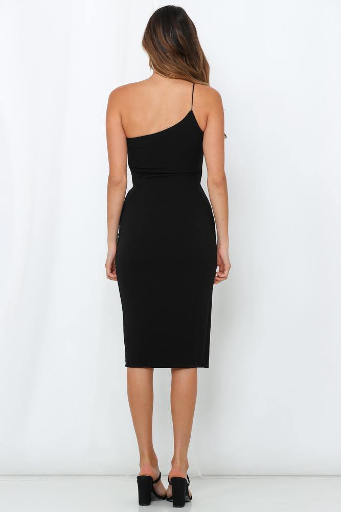 Not Like Other Girls Midi Dress Black