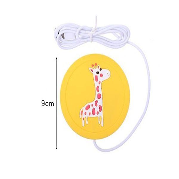 Portable USB Cup Heating Antiskid Cartoon Mat Warm Pad Electric Insulation Coaster (Dog)