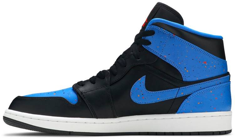 Air Jordan 1 Mid 'Royal Splatter' 554724-048