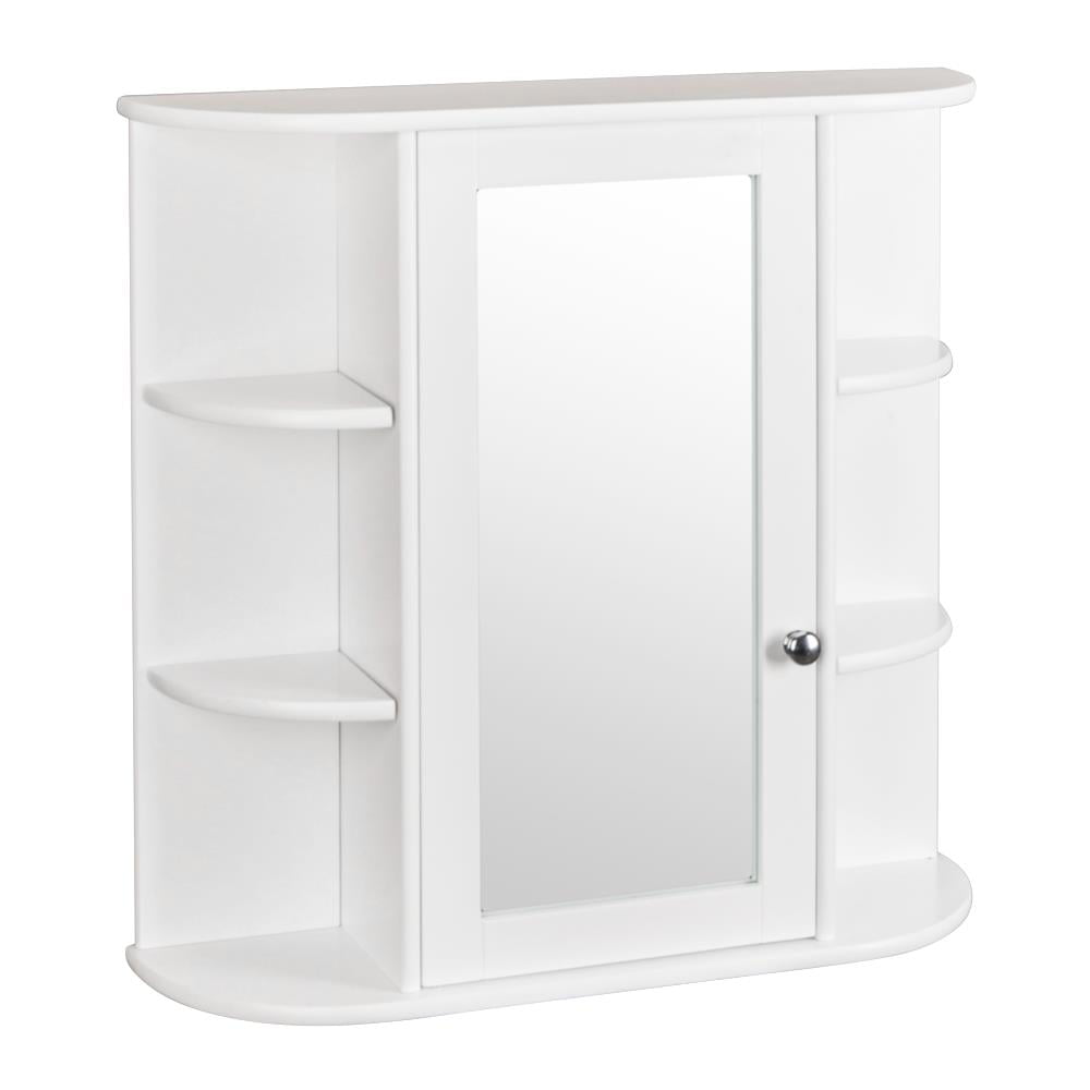 Ktaxon Wall Mounted Medicine Cabinet Bathroom Storage Cabinet Organizer with Mirror Door and Adjustable Shelf, White