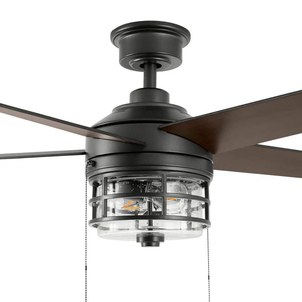 Home Decorators Collection Colbridge 52 in LED IndoorOutdoor Natural Iron Ceiling Fan with Light