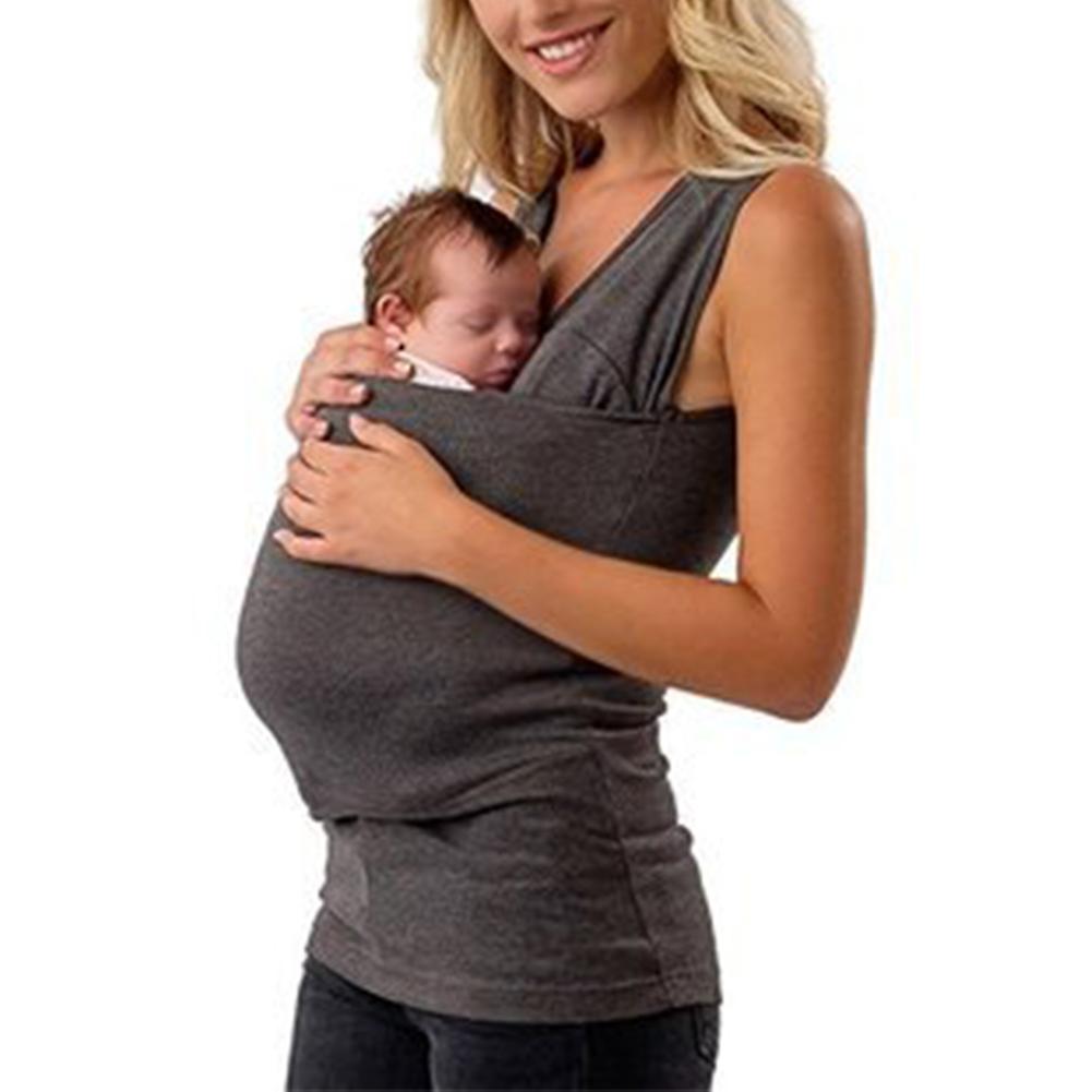 Grey (women's Tank Top) S Kangaroo Mom Kangaroo Dad Multifunctional Clothing Parent-child Casual T-shirt Women's Clothing