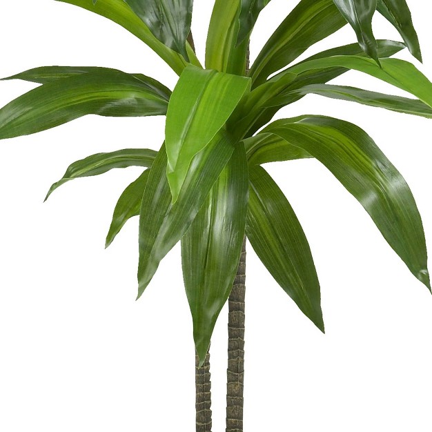 3 5ft Artificial Dracaena Silk Plant In Pot Nearly Natural