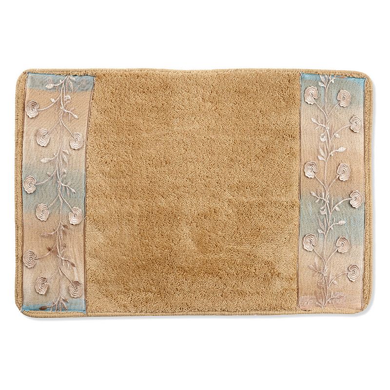 Popular Bath Ombre Rose Blue Bath Rug