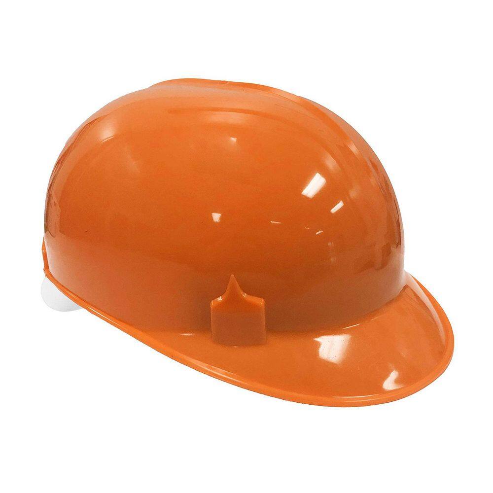 Safe Handler Orange HDPE Cap Style Bump Cap with 4 Point Pin Lock Suspension BIS-OBC-14-1