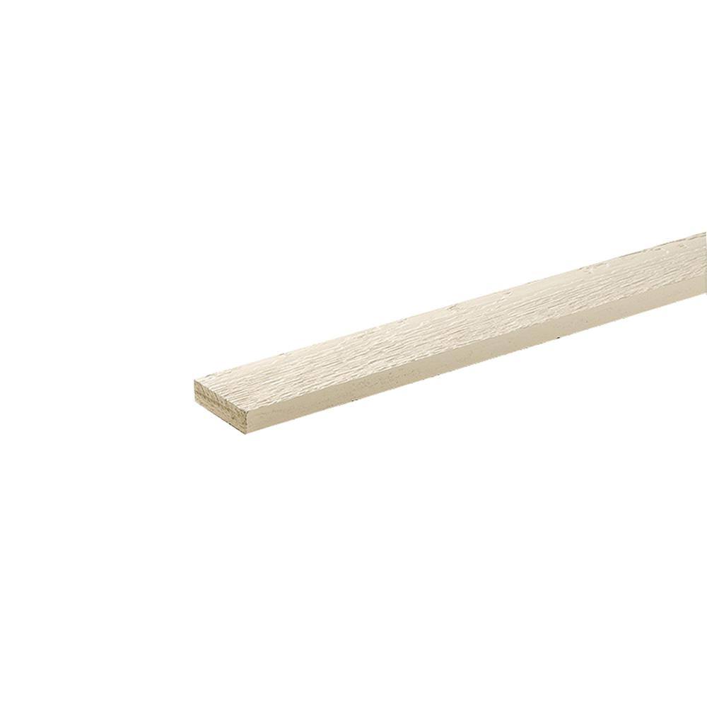 LP SmartSide 1 in. x 4 in. x 8 ft. SmartSide 440 Series Cedar Texture Wood Trim Primed Beige Engineered Treated Wood Trim 7T40481-8