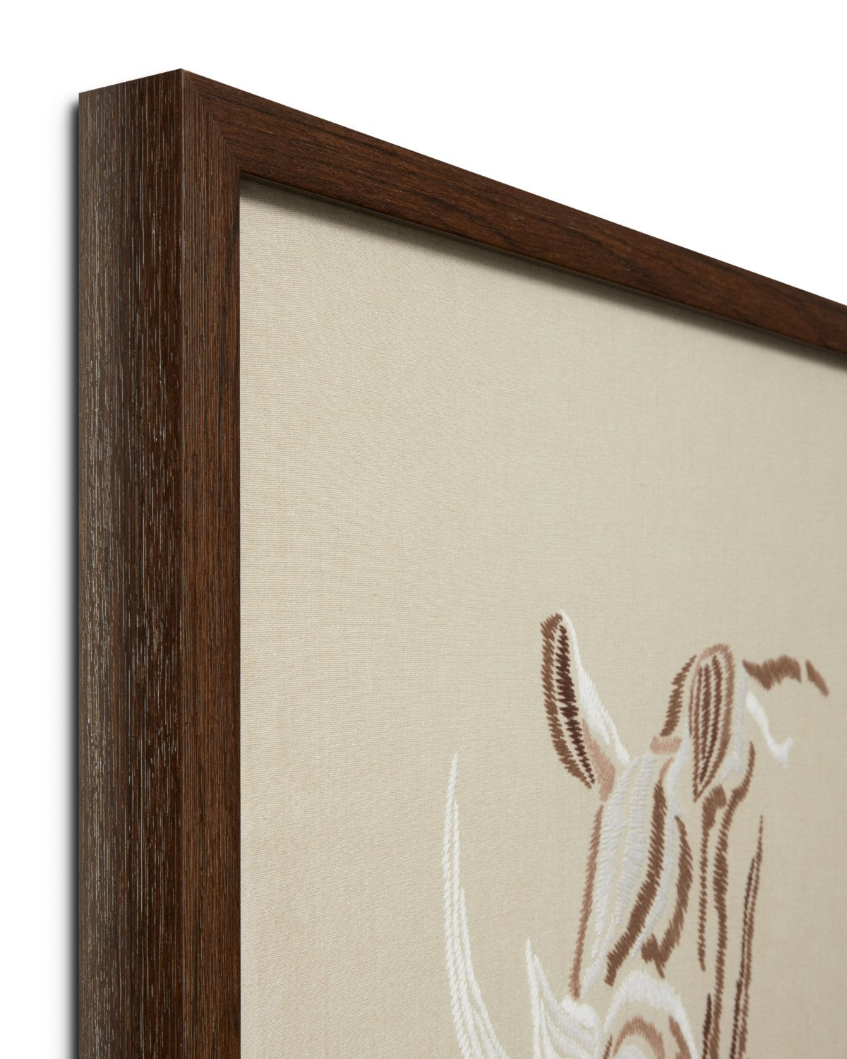 Black Rhino Beige / Ivory Wall Art