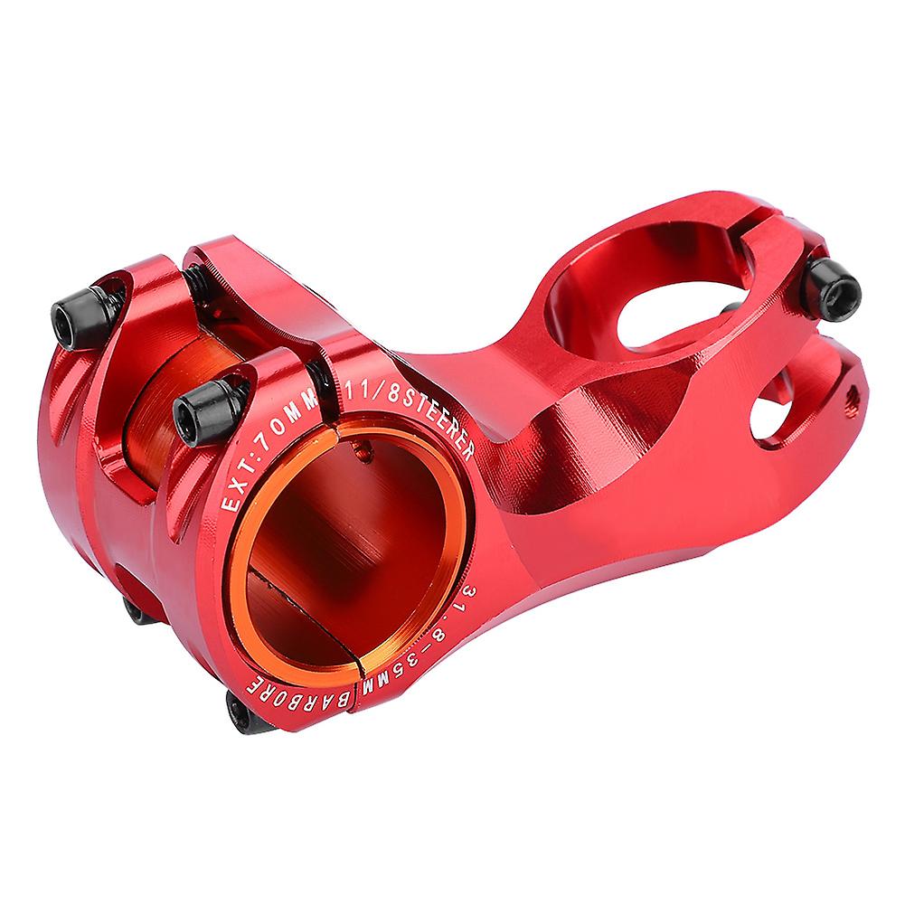 Mountain Bicycle -17 Degree Alunimium Alloy Bike Tube Stem 31.8mm Replacement (red)