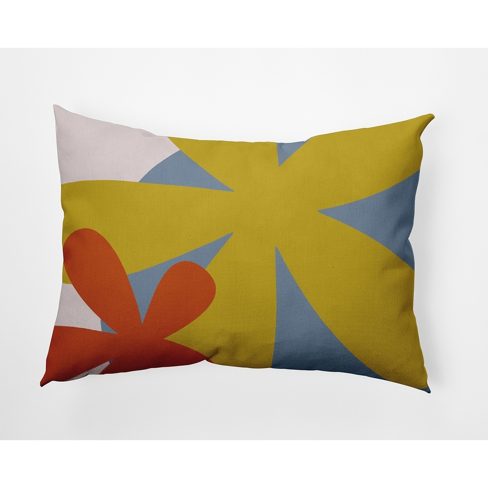 Bold Flowers Polyester Indoor/Outdoor Pillow