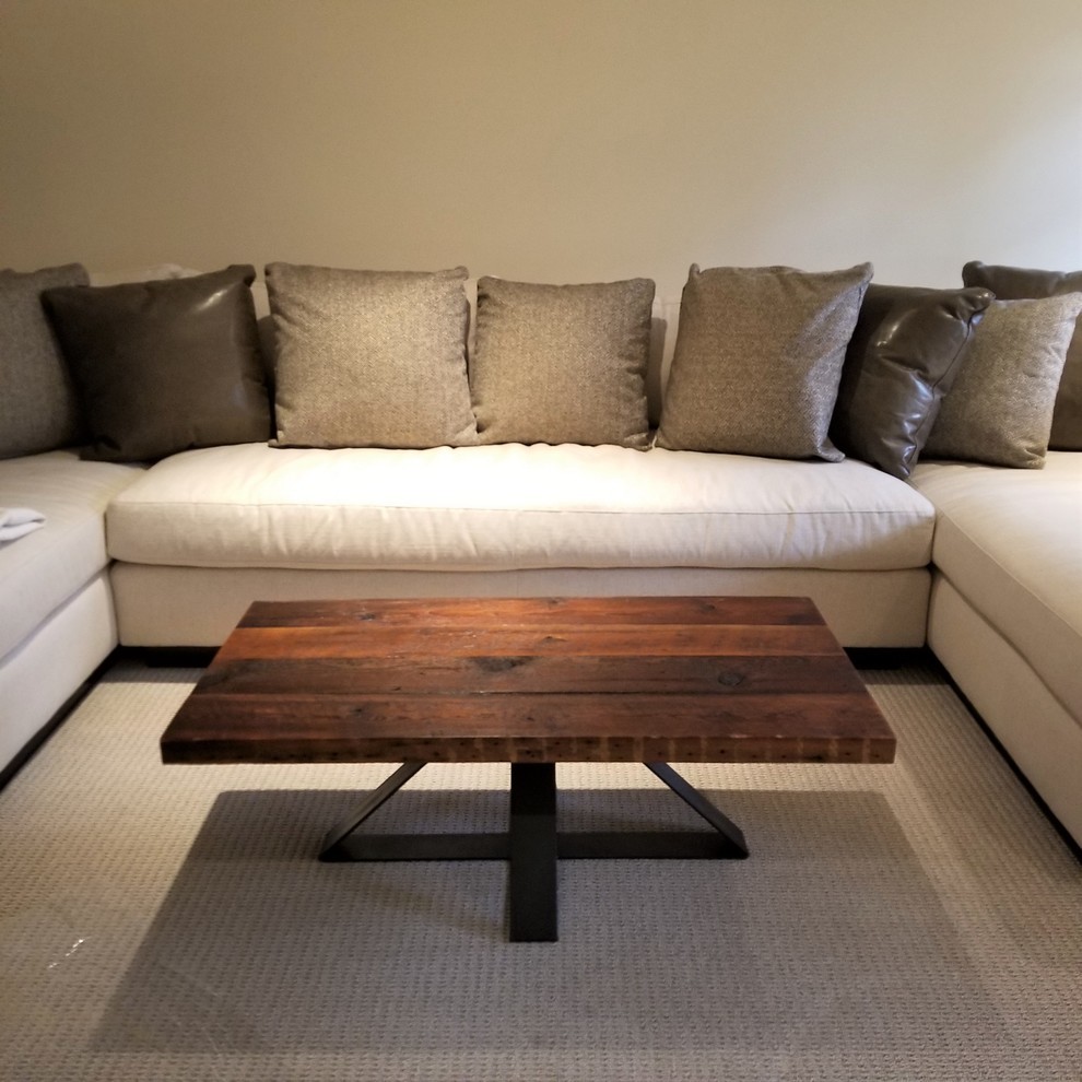 Industrial Modern Reclaimed Coffee Table  Wood/Steel   Industrial   Coffee Tables   by Vault Furniture  Houzz