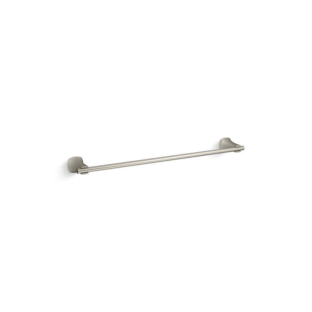 KOHLER Rubicon 24 in. Towel Bar in Vibrant Brushed Nickel K-R26112-BN