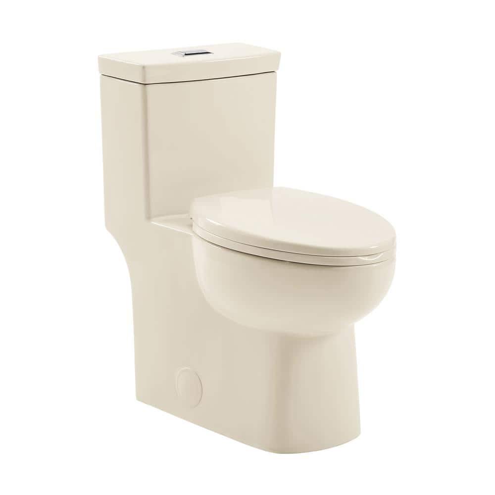 Swiss Madison Classe 1Piece 1116 GPF Dual Flush Elongated Toilet in Bisque Seat Included