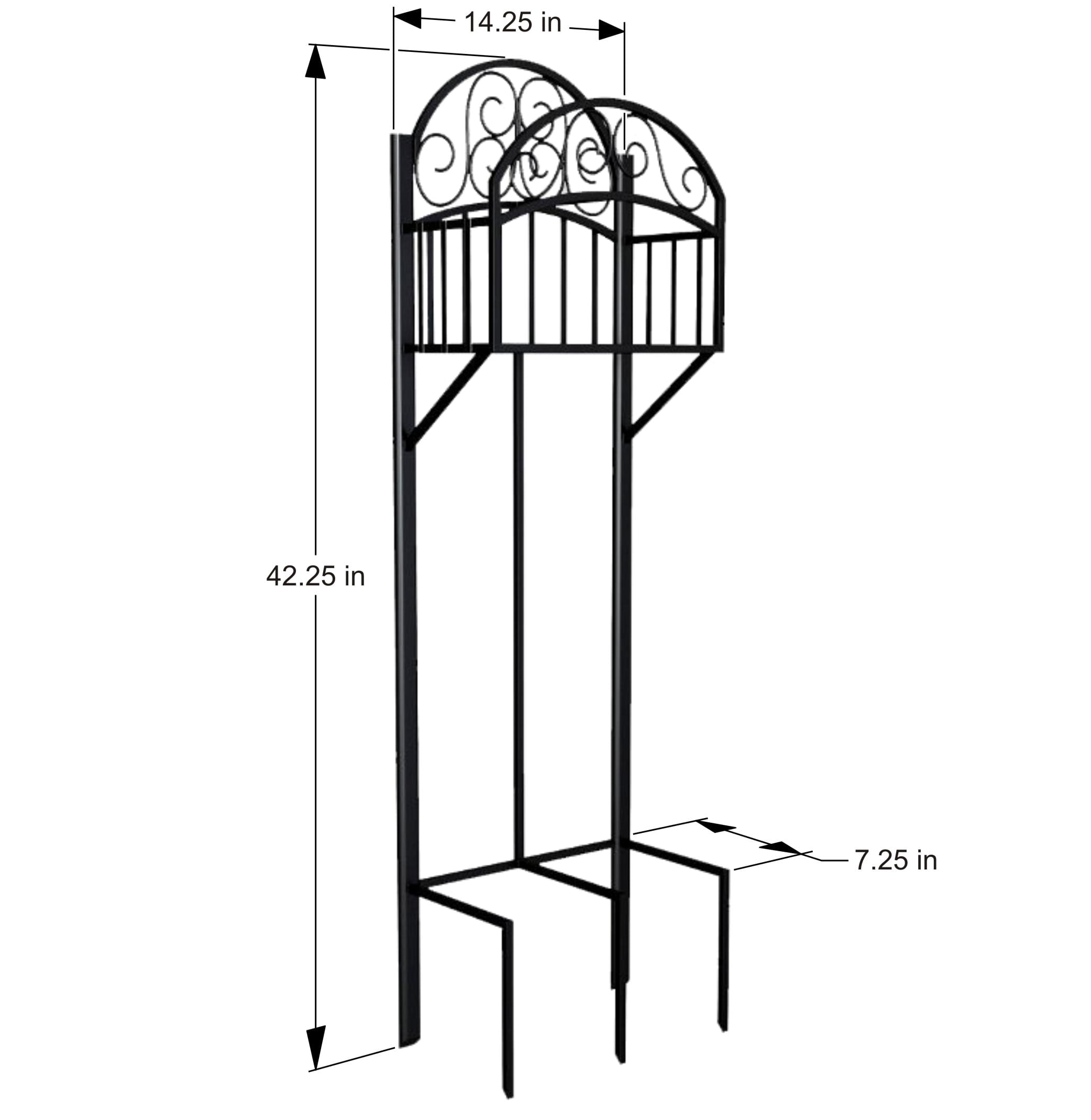 Liberty Garden 125' Decorative Hose Stand with Shelf