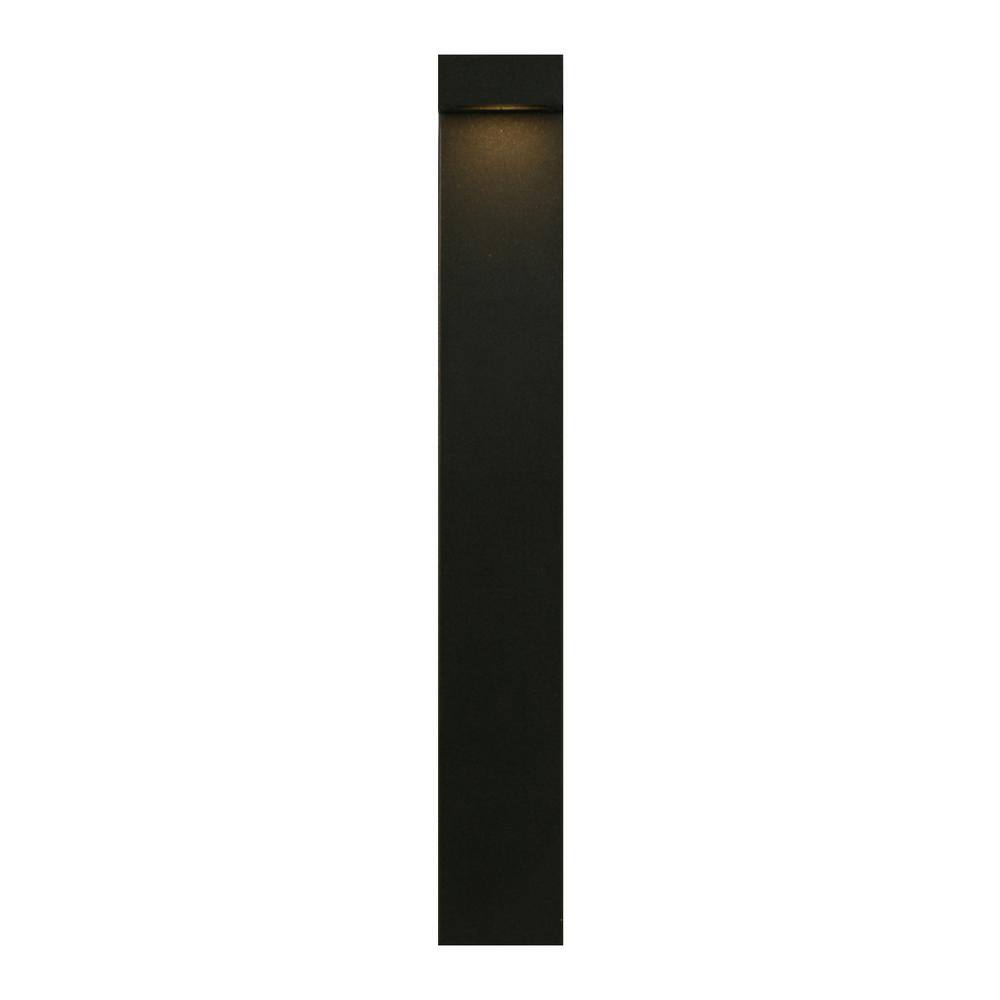 Hampton Bay Jemison 3-Watt Black Outdoor Integrated LED Landscape Path Light JAO1501L-2