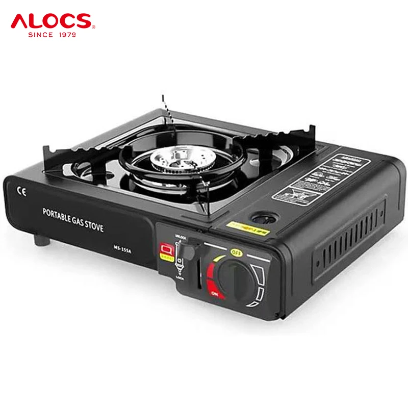 Alocs CE Outdoor Cooker Gas Stoves Single Burner Picnic Butane Gas Portable Kitchen Cassette Gas Stove for Mini Camping Stove