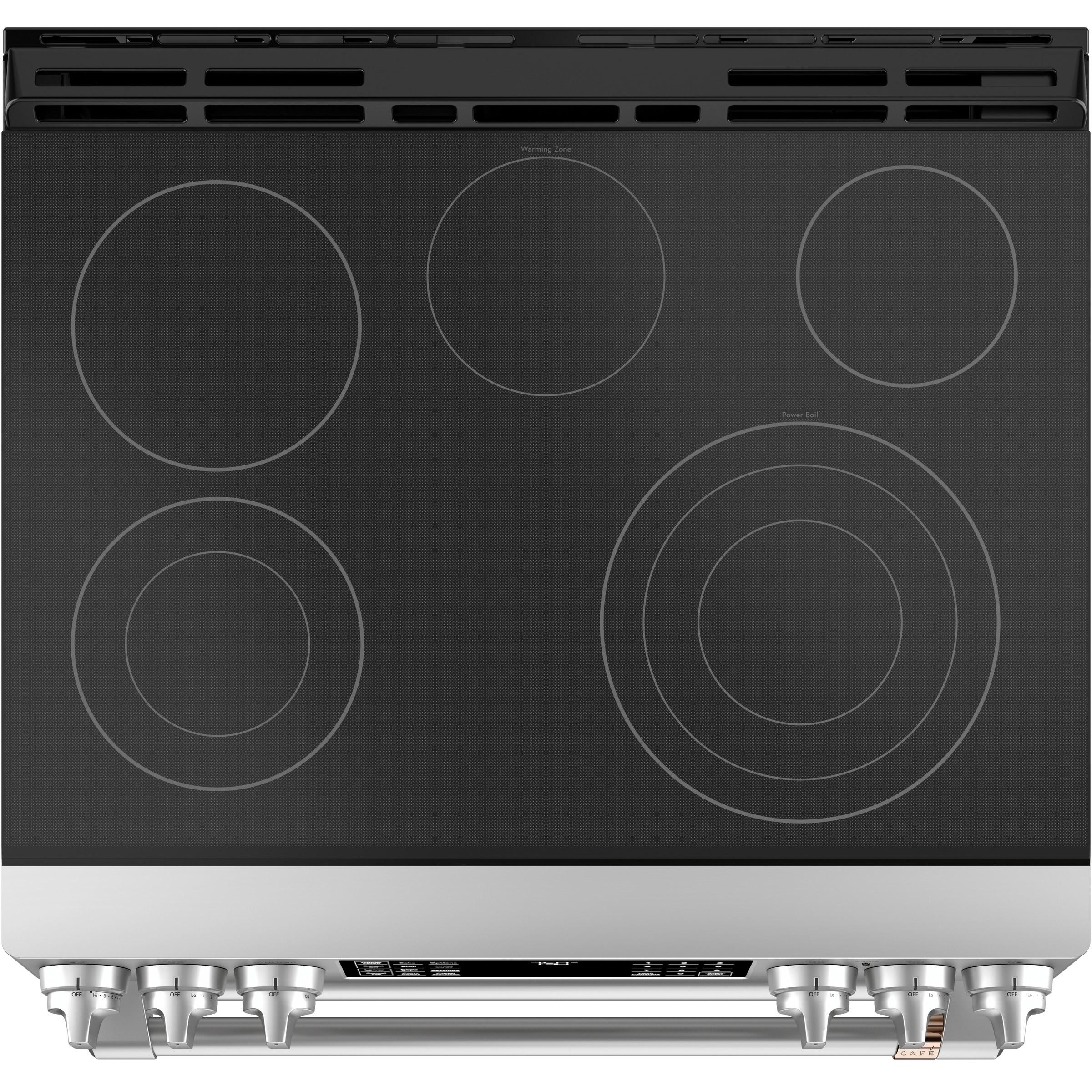 Café 30-inch Slide-in Electric Range with Convection CES750P2MS1