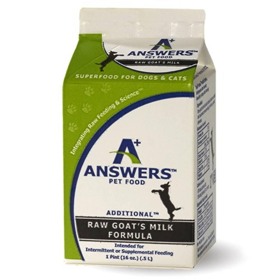 Answers Pet Food Raw Goats Milk For Dogs and Cats