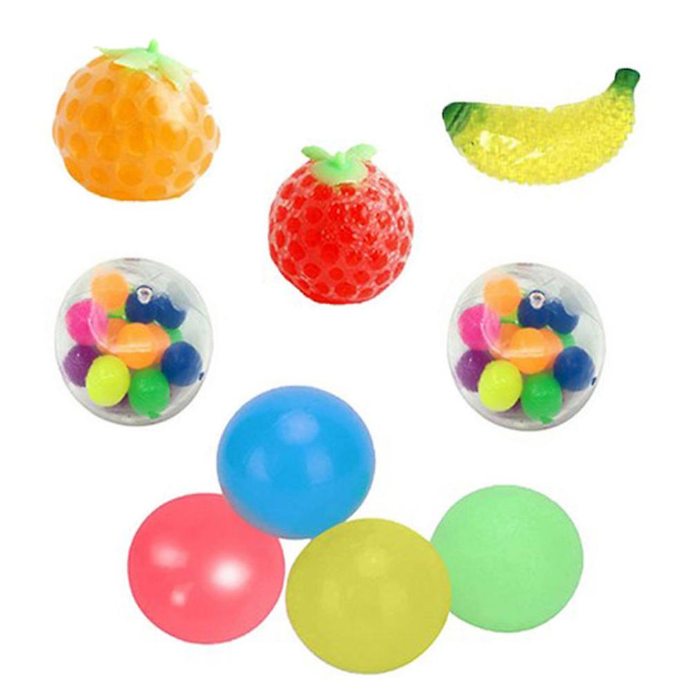 Fruit Decompression Ball Set Squishy Stress Relief Balls Toy Relieve Anxiety For Kid And Adult For Autism Adhd And Anxiety Disorders