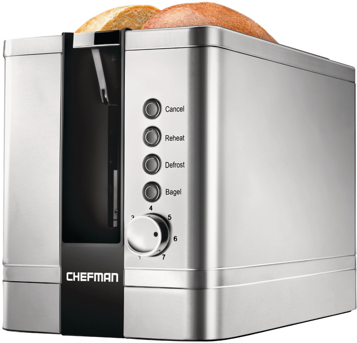 Chefman 2-Slice Pop-Up Toaster Silver