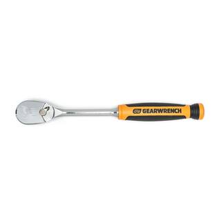 GEARWRENCH 38 in. Drive 90-Tooth Dual Material Teardrop Ratchet 81208T