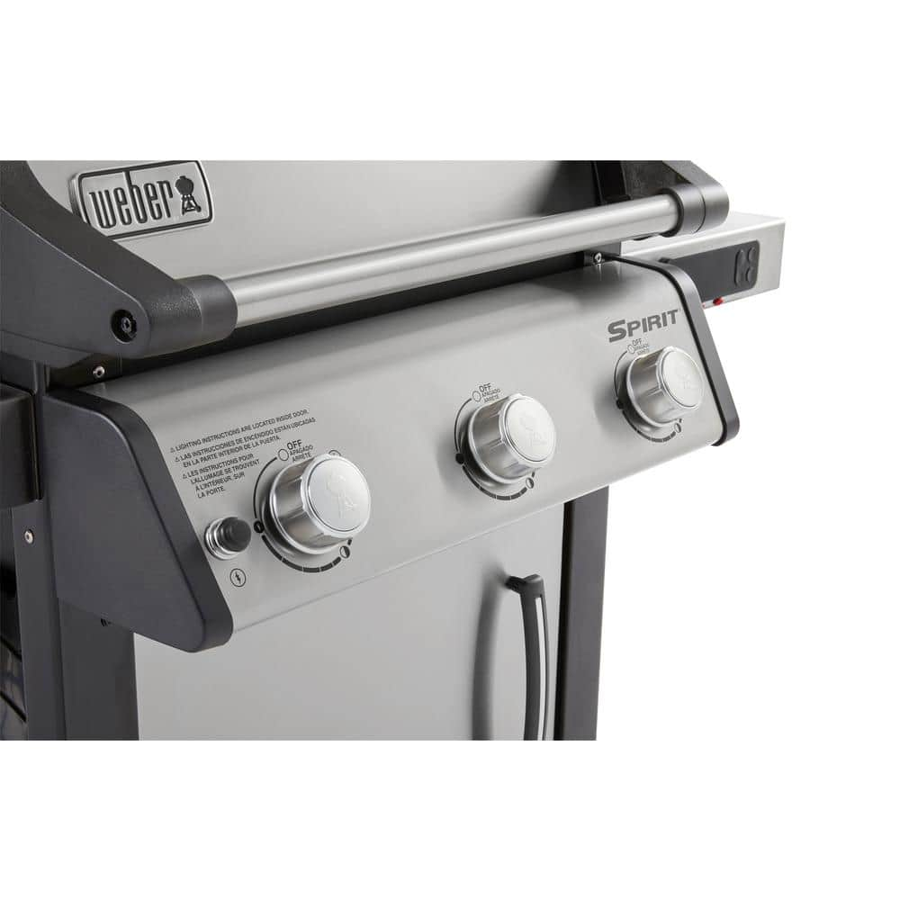 Weber Spirit SX-315 3-Burner Natural Gas Smart Grill in Stainless Steel 47502401