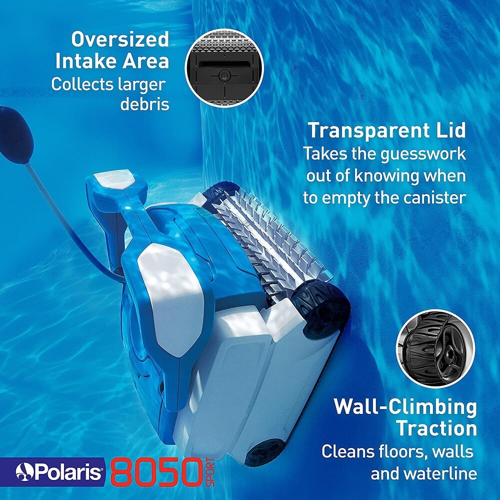 Polaris F8050 Sport Robotic Wall Climbing Inground Swimming Pool Vacuum Cleaner   37.5